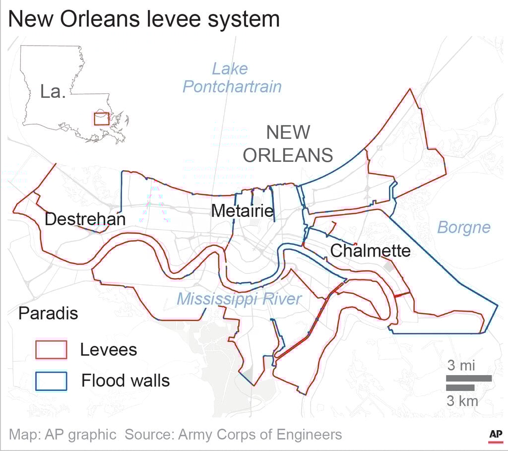 Tropical Weather Nola Levees