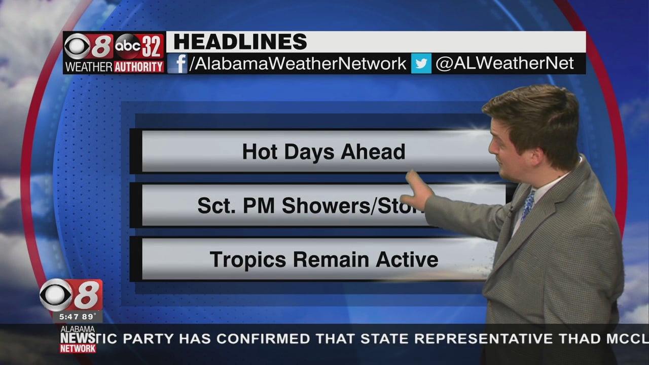 Lower Rain Chances And Hot Days Ahead - WAKA 8