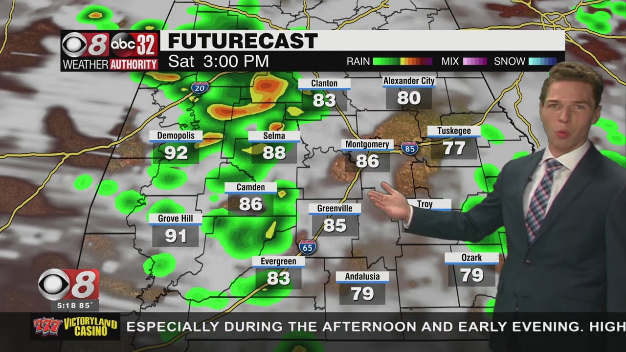 Elevated Rain Chances Continue This Weekend - WAKA 8