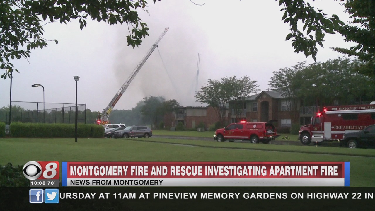 UPDATE: Montgomery Apartment Building a Total Loss after Fire - WAKA 8