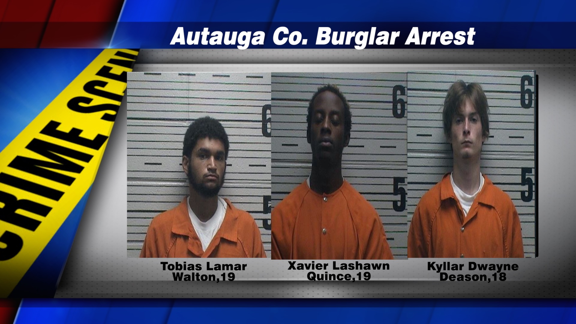 Arrests Made in Autauga Co. Burglaries WAKA 8