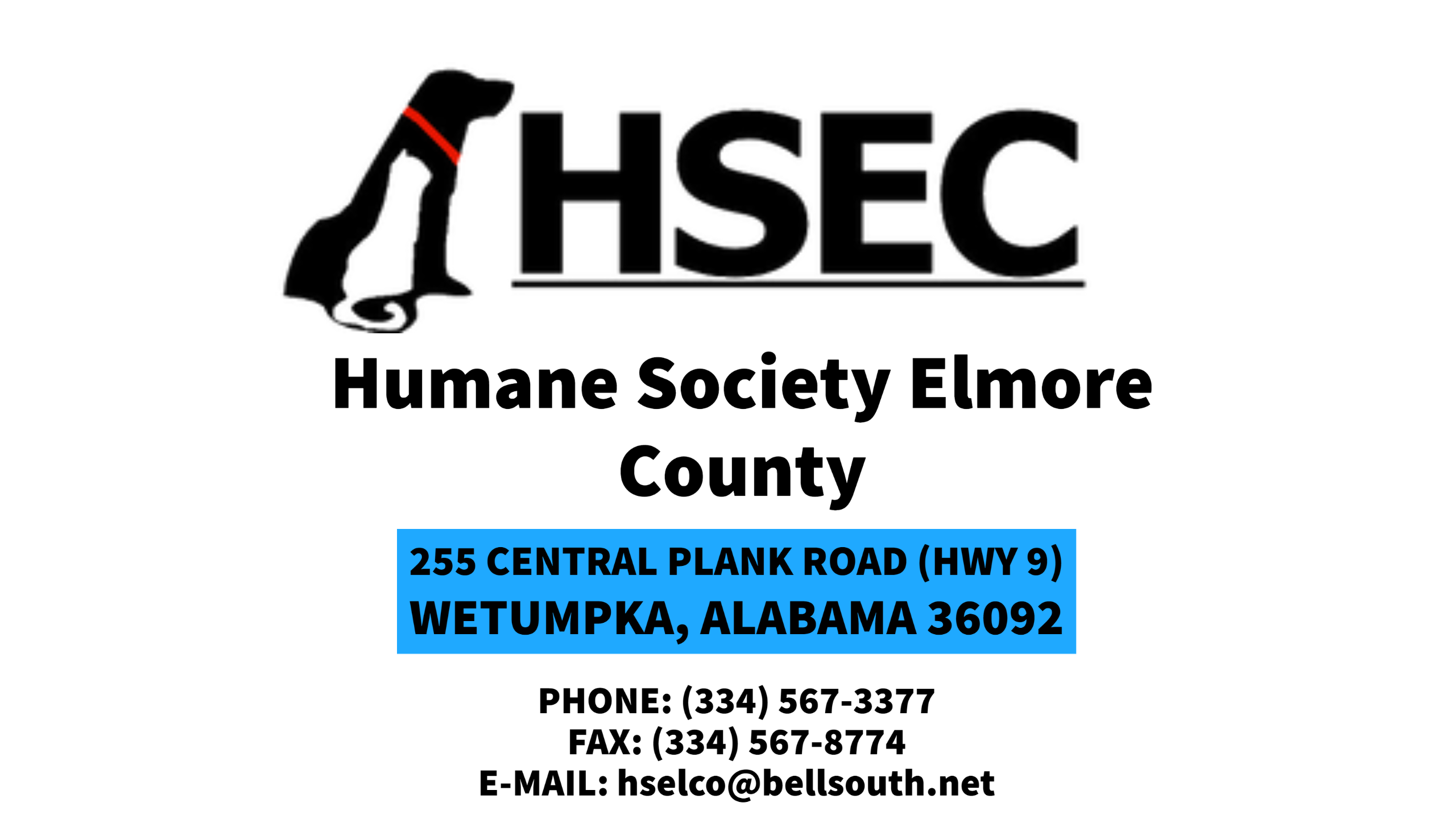 NOVEMBER '21 Humane Society Elmore County WAKA 8