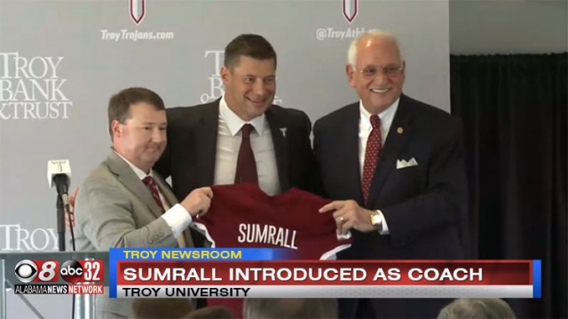 Watch Jon Sumrall Introduced As New Troy Head Football Coach Waka 8 1560