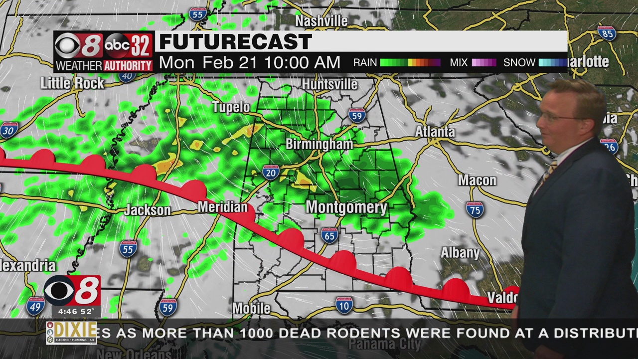 Umbrella Alert! Wet Start to a Very Warm Week of Weather WAKA 8