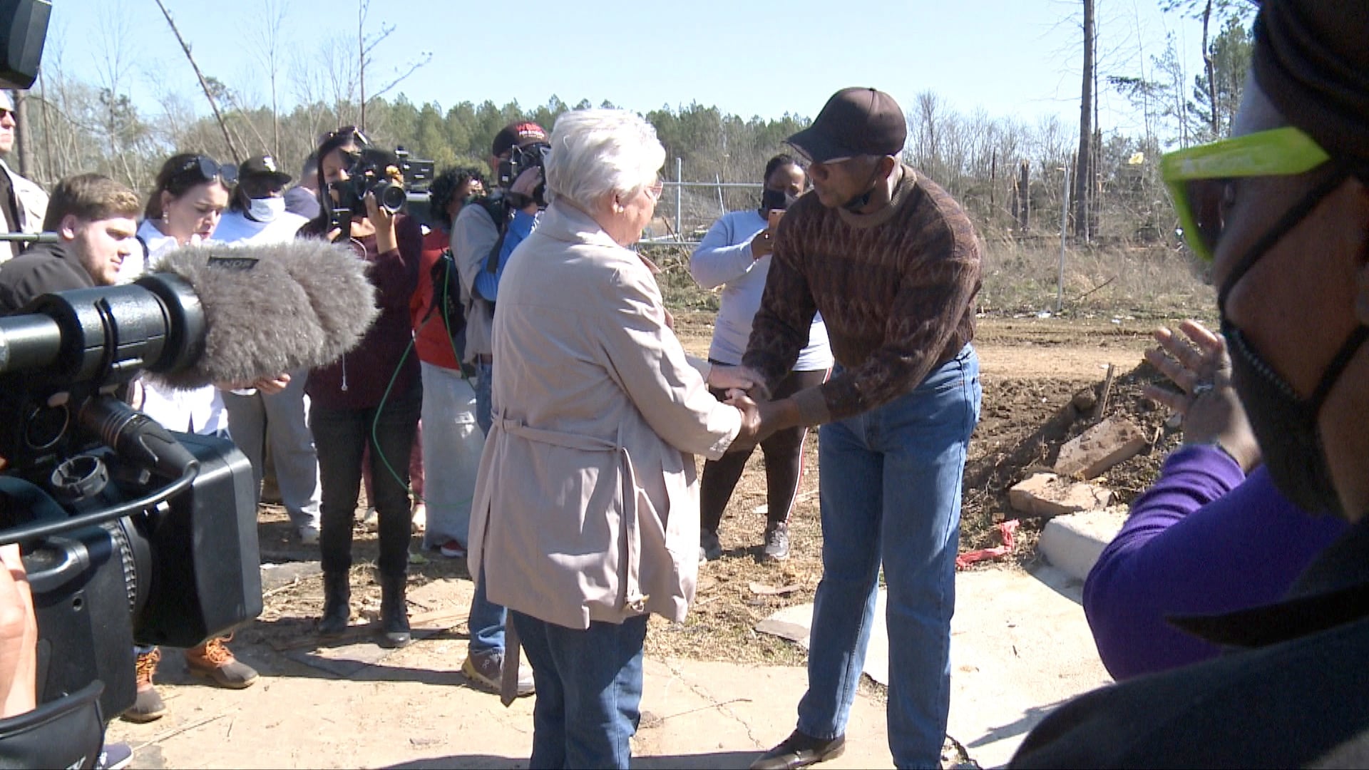 Governor Kay Ivey Tours Tornado Damage in Hale Co. - WAKA 8