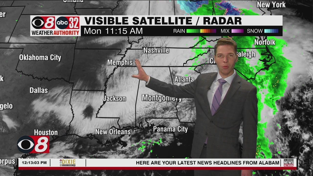 Some Sunshine Returns Monday, Dry, Quiet This Week - WAKA 8