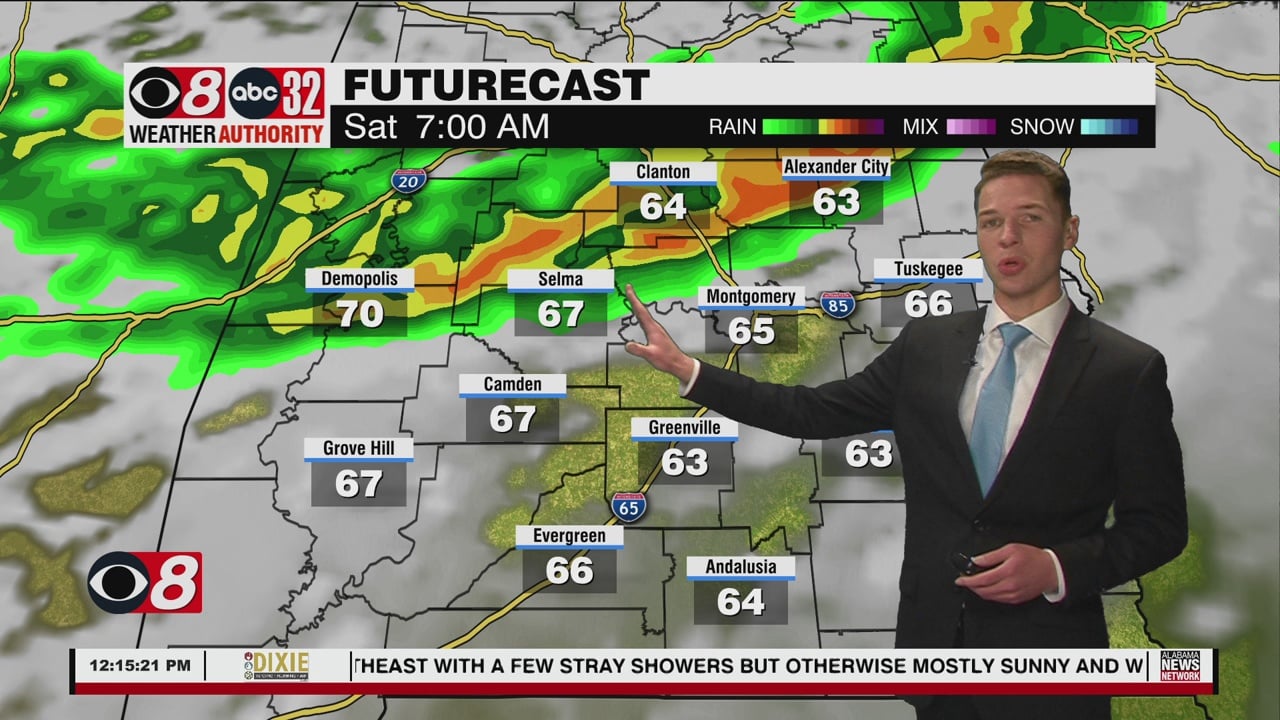 Sunnier, Drier Through Friday, Weekend Rain And Storms - WAKA 8