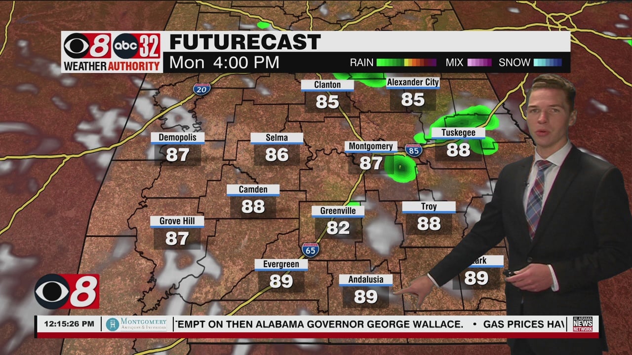 A Few Strong Storms Monday; Summer Heat This Week - WAKA 8