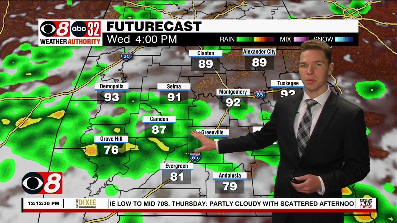 Elevated Daily Rain Chance For The Rest Of The Week - WAKA 8