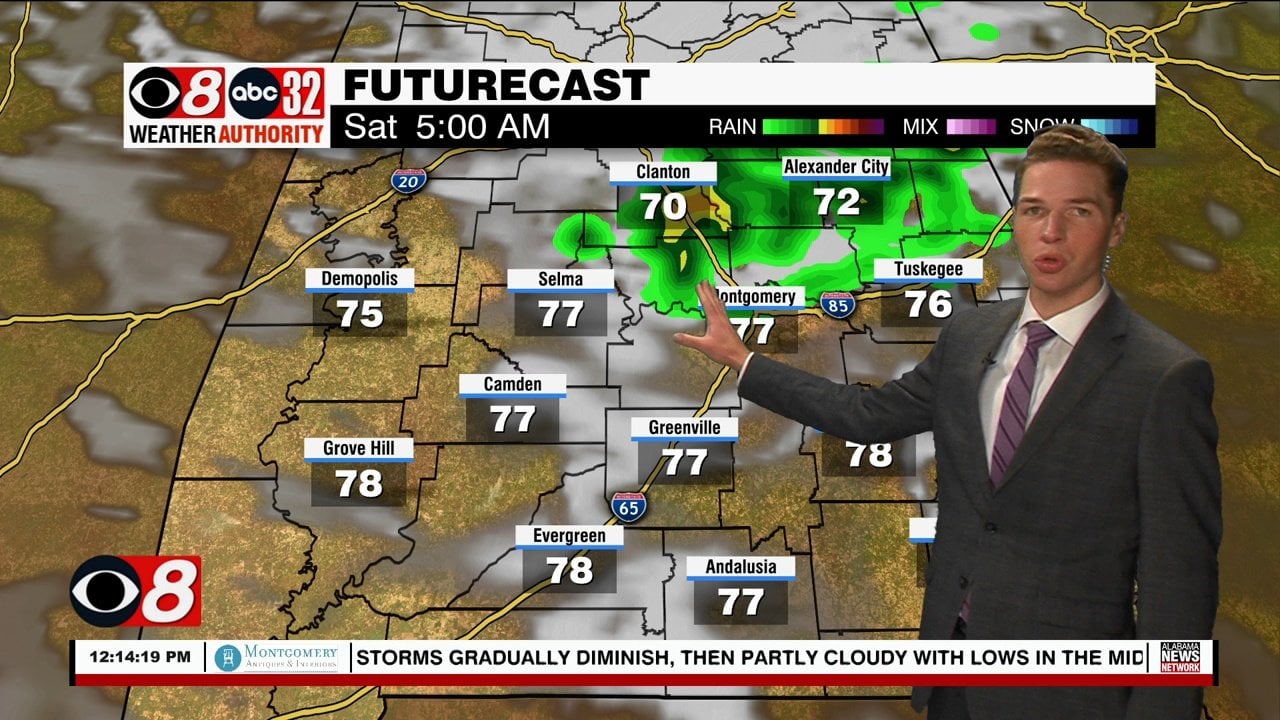 Near-100° Heat, A Few Strong/Severe Storms Friday - WAKA 8