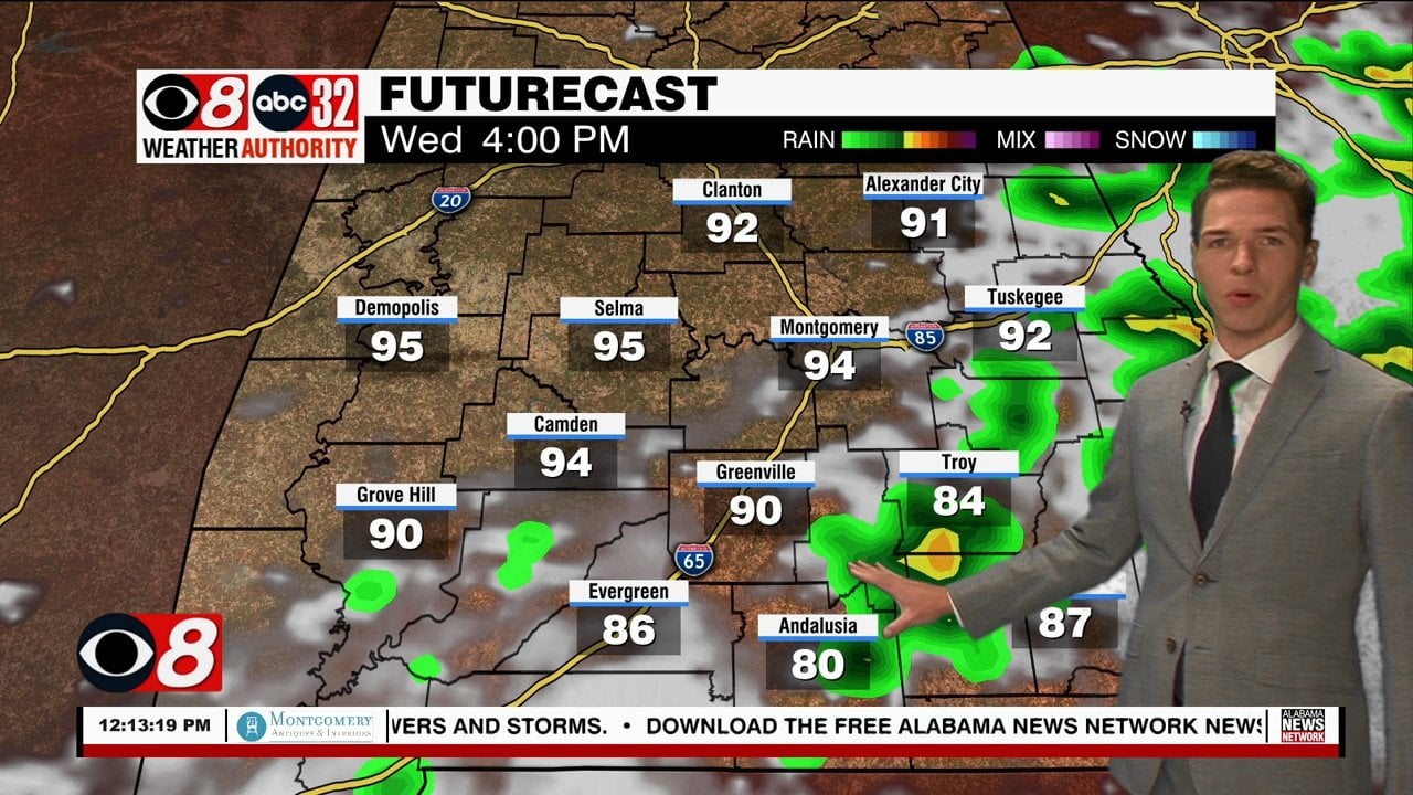 Hotter But With Decent Rain Chances This Week - WAKA 8