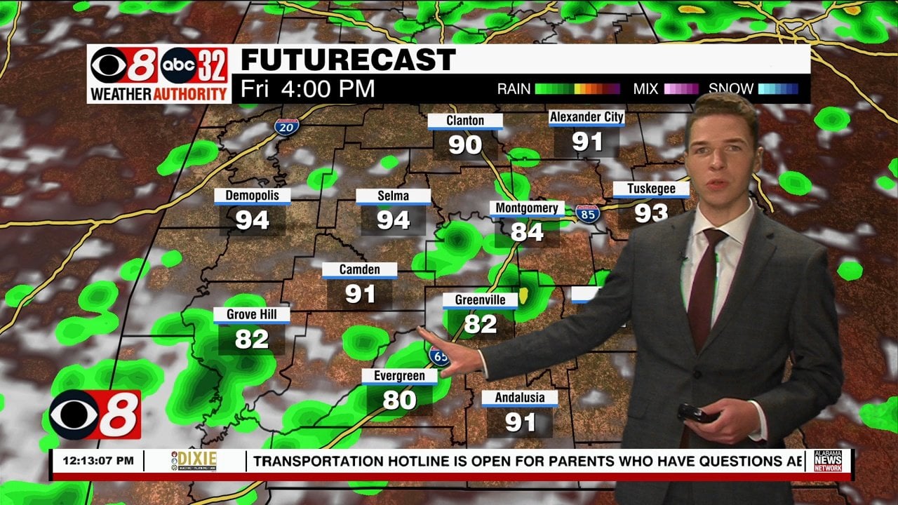 Better Rain Chance Friday And Part Of The Weekend - WAKA 8