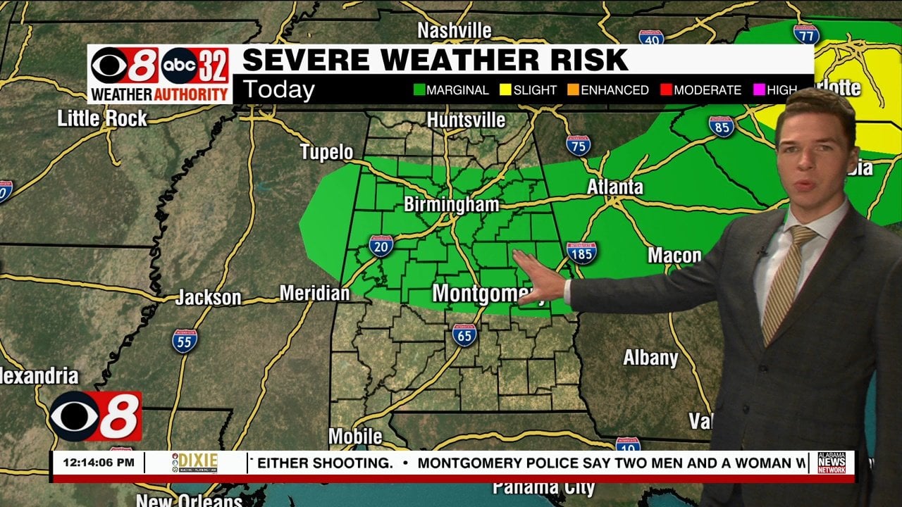 Active Pattern This Week, A Few Strong Storms Monday - WAKA 8