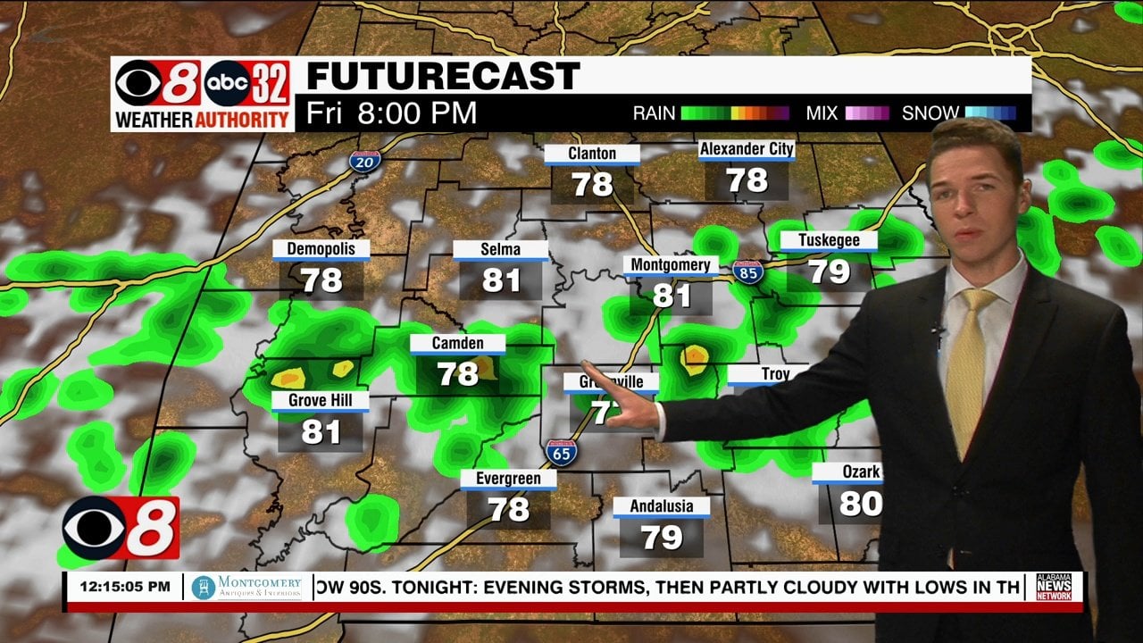 Elevated Rain Chance Through Friday, A Drier Weekend - WAKA 8