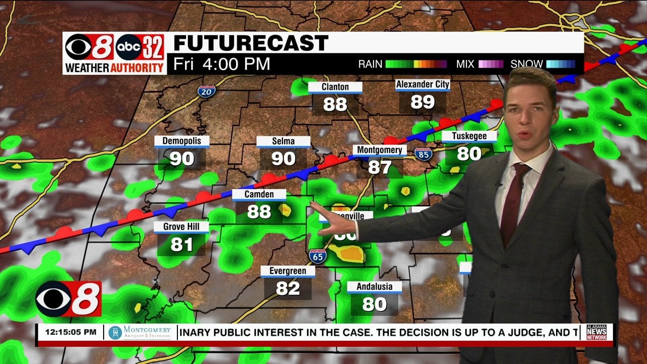 Elevated Rain Chance Friday, Drier This Weekend - WAKA 8