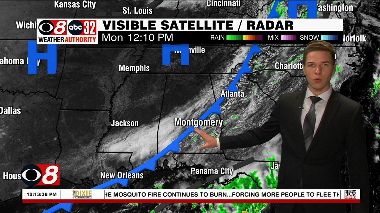 A Few Showers Monday, A Taste Of Fall Arrives Overnight - WAKA 8