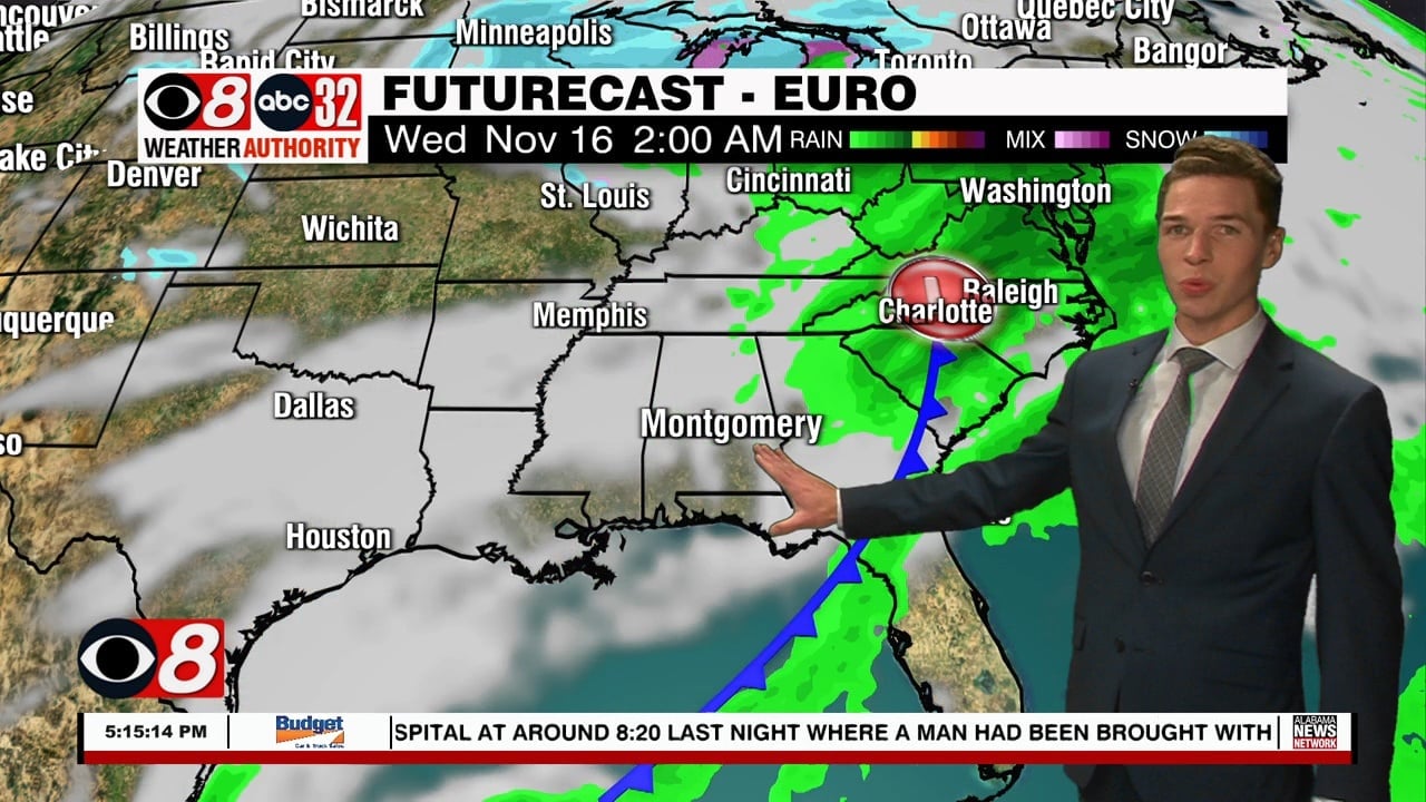 Mild Friday Night; Cool This Weekend Despite Sunshine - WAKA 8