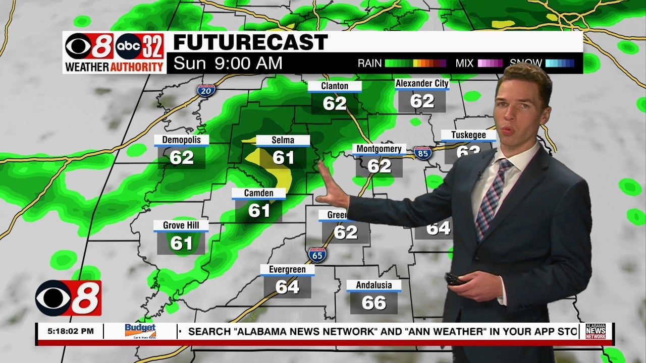 Less Warm, More Clouds, Some Rain This Weekend - WAKA 8