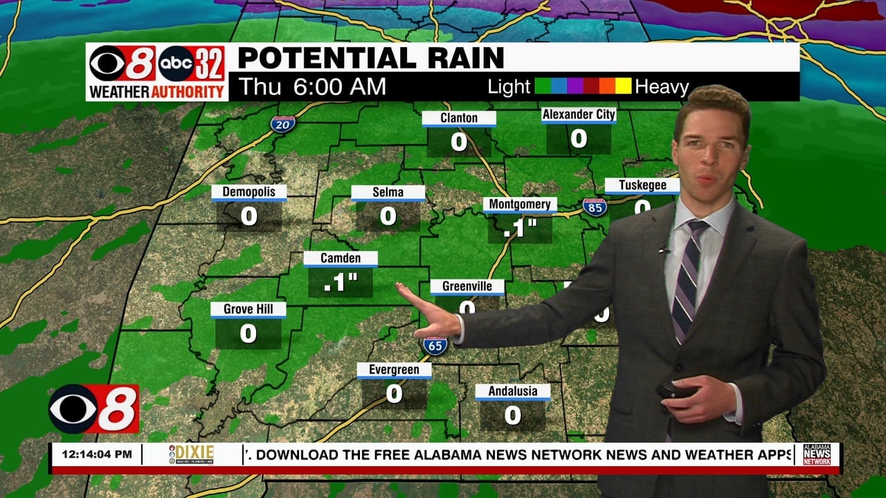 Some Clouds, Low Rain Chances, Very Warm This Week - WAKA 8