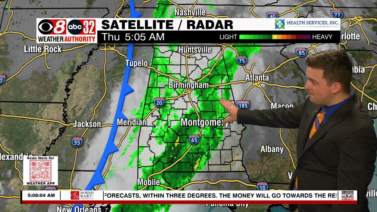Line of Storms Moving Through; Rain Stays In The Forecast - WAKA 8