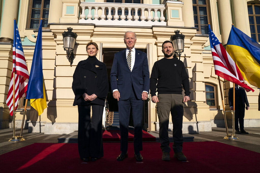 Joe Biden, Volodymyr Zelenskyy, Olena Zelenska