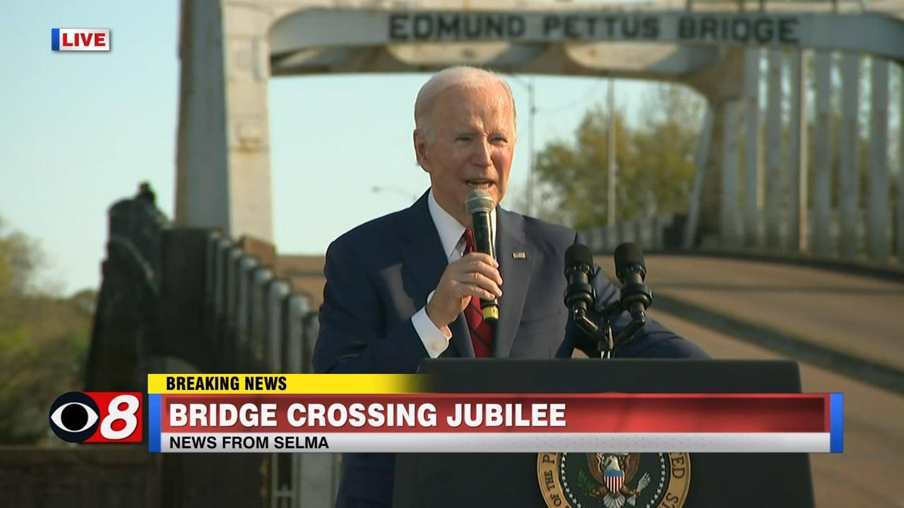 WATCH President Biden Speaks in Selma at the Bridge Crossing Jubilee