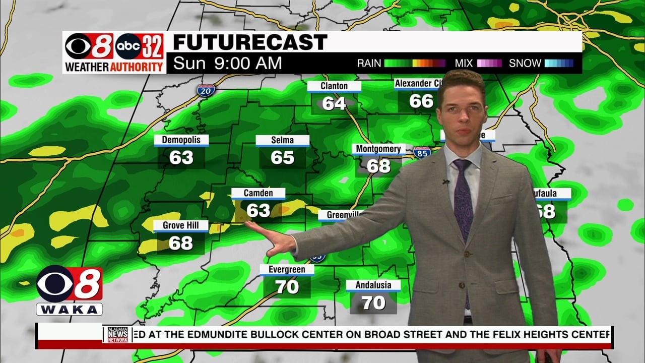 Strong To Severe Storms Possible Sunday - WAKA 8