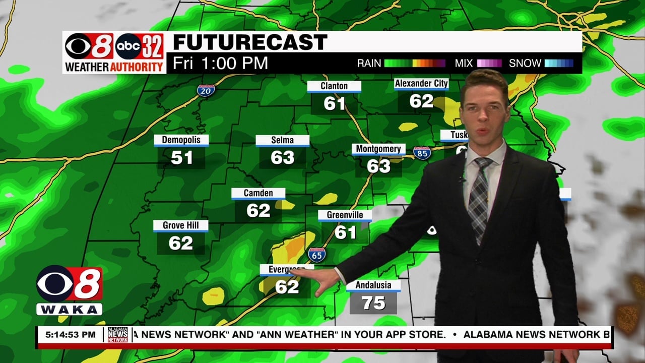 Strong To Severe Storms Possible Friday - WAKA 8