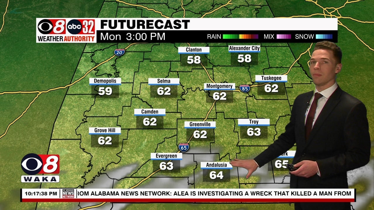 Drier, Colder Sunday Night And Early This Week - WAKA 8