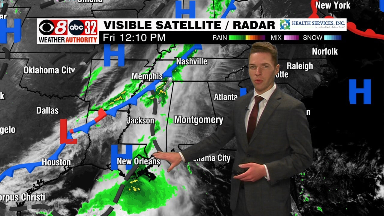 Scattered Rain Friday Night; Weekend Sunshine - WAKA 8