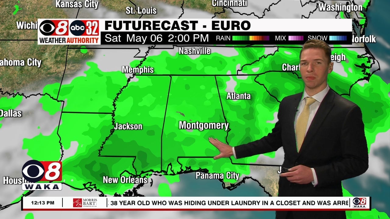 Sunshine For Now; Clouds Increase With Rain This Weekend - WAKA 8