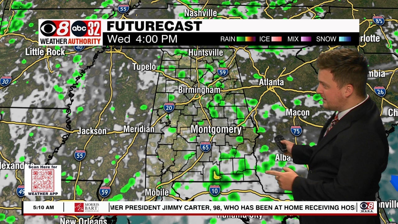 Cloudy with Chance for Rain on Wednesday - WAKA 8