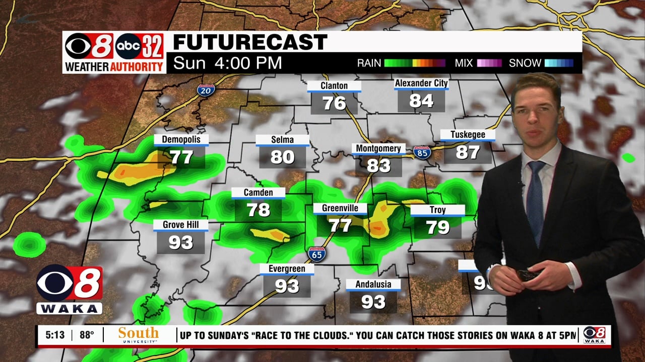 Hot This Weekend: Mainly Dry Saturday, Some Storms Sunday - WAKA 8