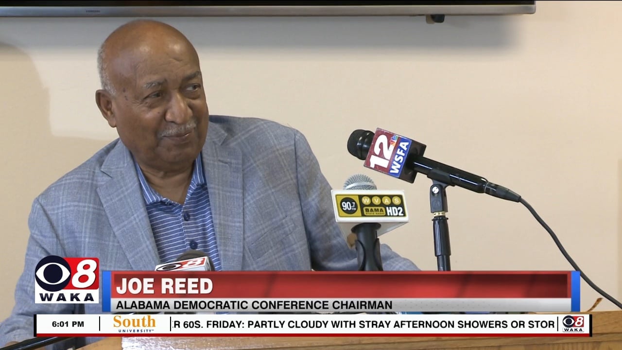 Alabama Democratic Conference Chairman Joe Reed reacts to U.S. Supreme