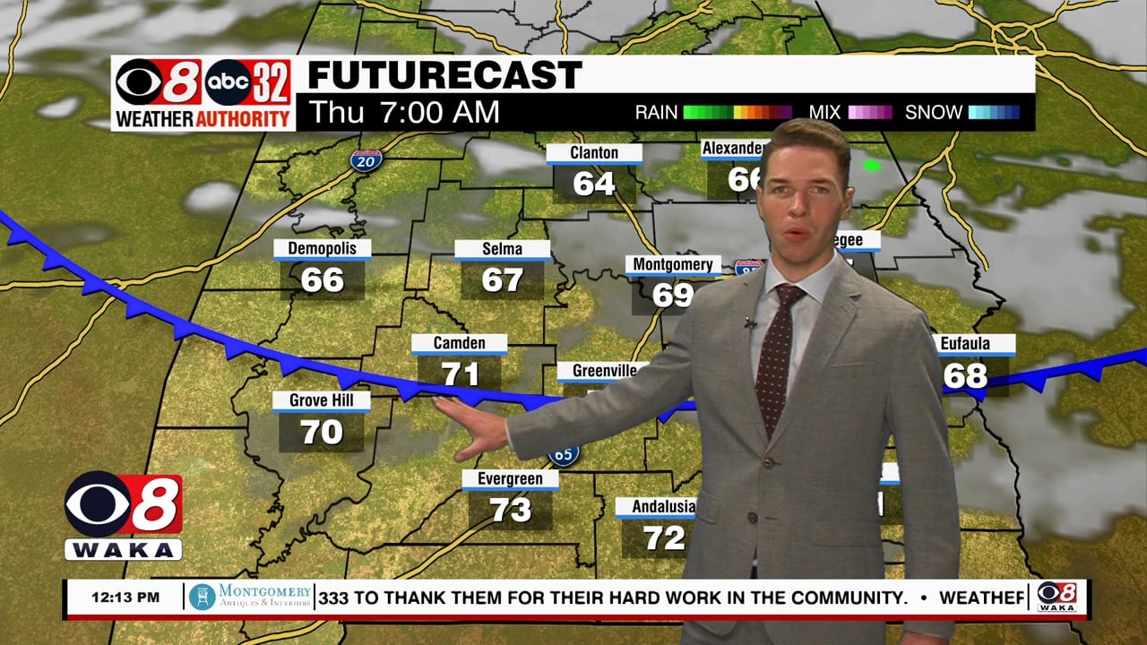 Some afternoon storms Wednesday, drier late this week - WAKA 8