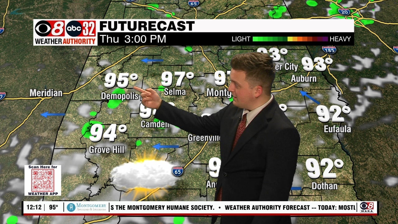 Hot and mostly dry ahead - WAKA 8