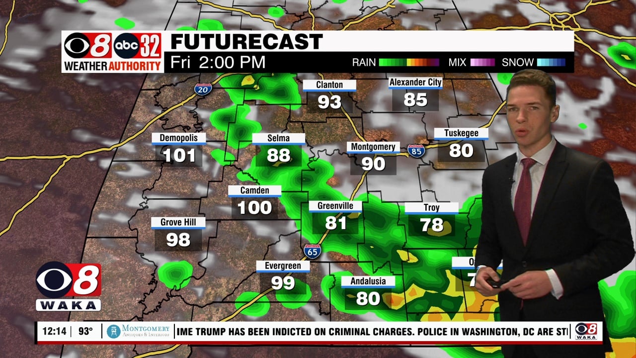 Still hot, more humid, scattered storms through the weekend - WAKA 8