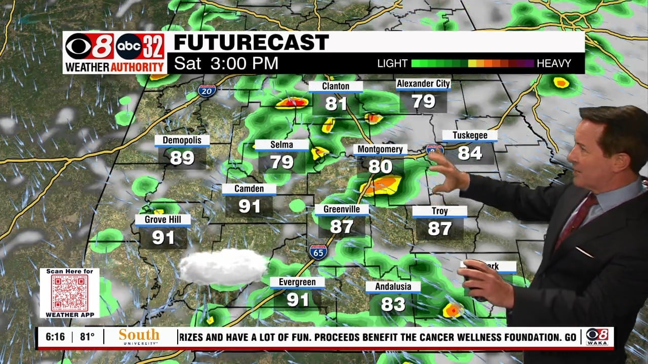 More Rain And Storms Ahead - WAKA 8