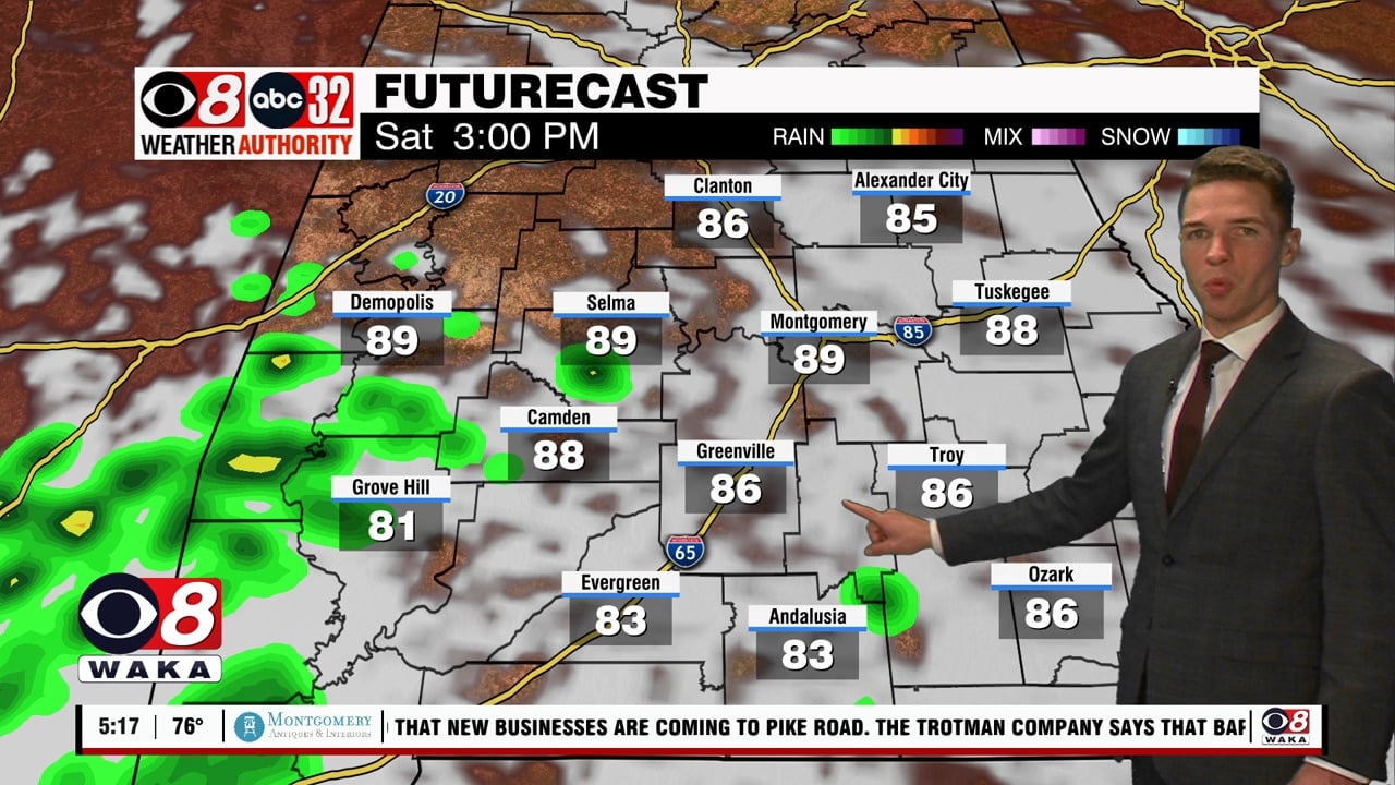 Less rain, more heat Labor Day weekend - WAKA 8