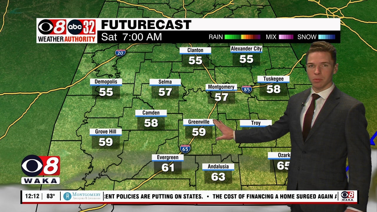 A few showers Friday, sunshine but much cooler this weekend - WAKA 8