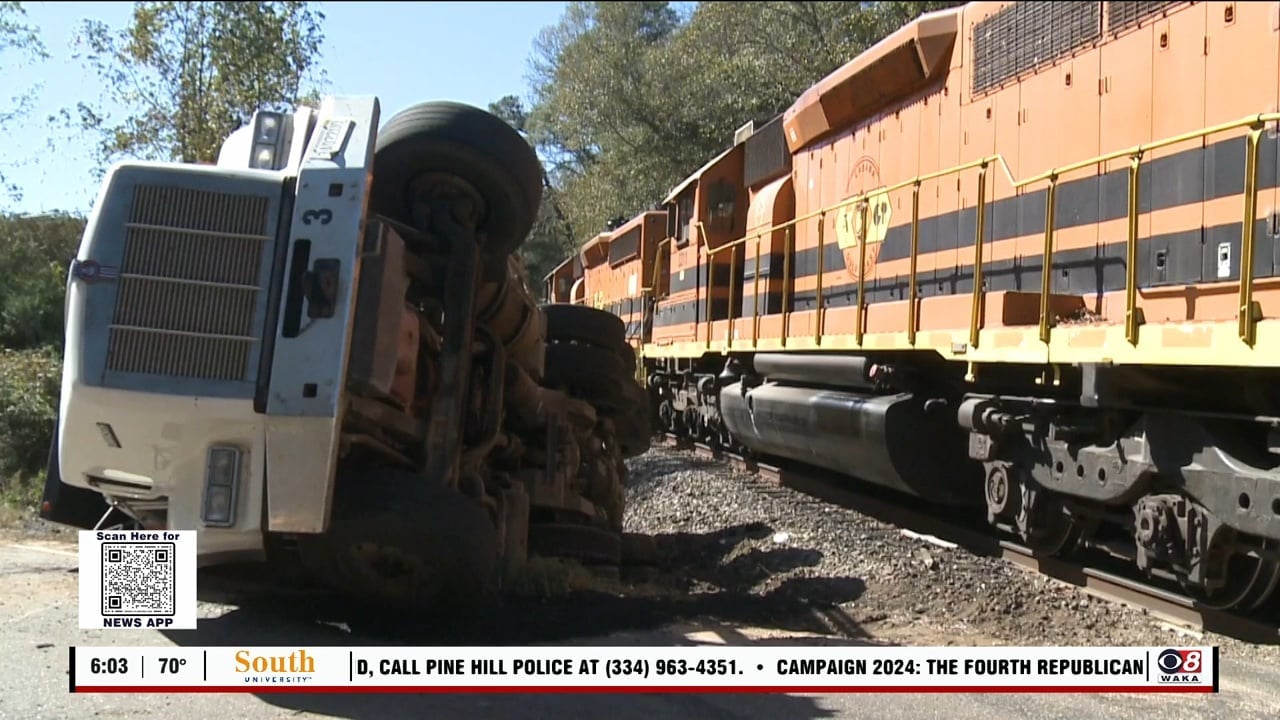 Driver injured when train hits truck in Selma WAKA 8