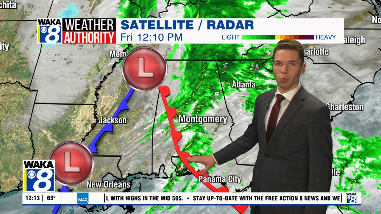 Severe storms possible Friday; Cool with sunshine this weekend - WAKA 8