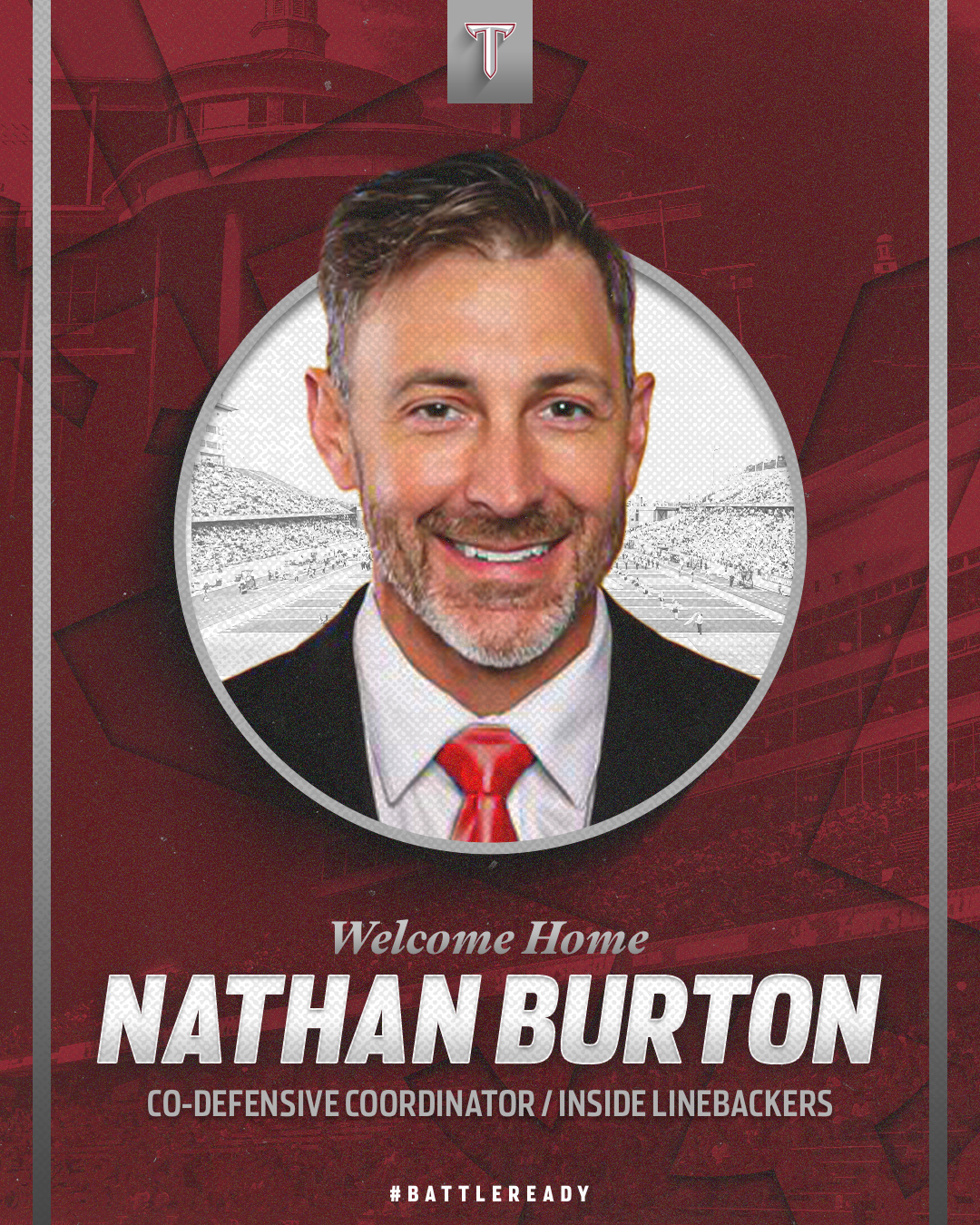 Troy names Nathan Burton Co Defensive Coordinator WAKA 8