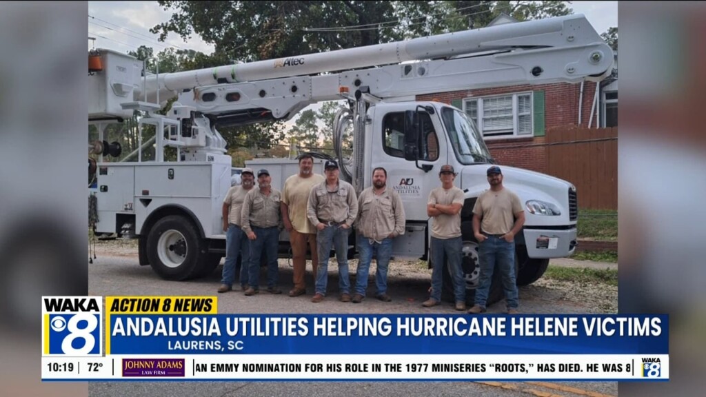 Andalusia Utilities Crews Help Restore Power In South Carolina