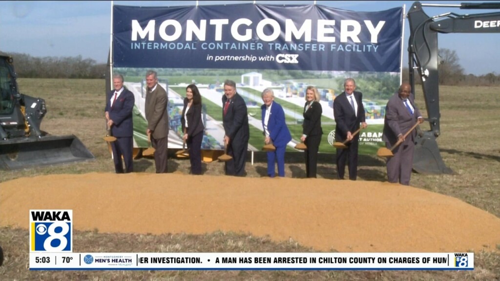 Alabama Port Authority Breaks Ground On Montgomery Intermodal Facility