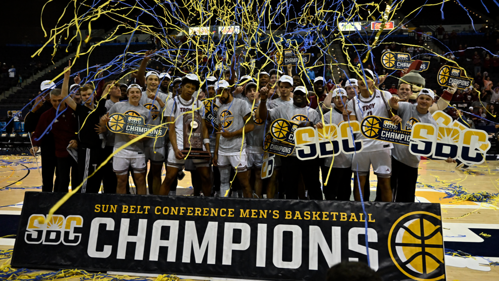 Troy basketball wins men's Sun Belt Tournament Championship