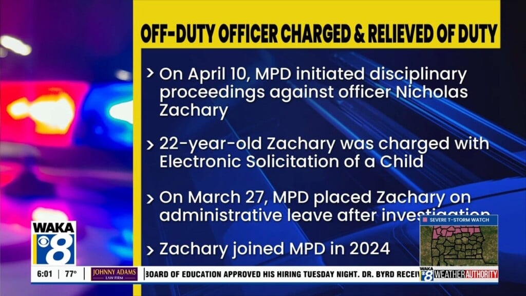Montgomery Police Officer Charged With Electronic Solicitation Of A Child