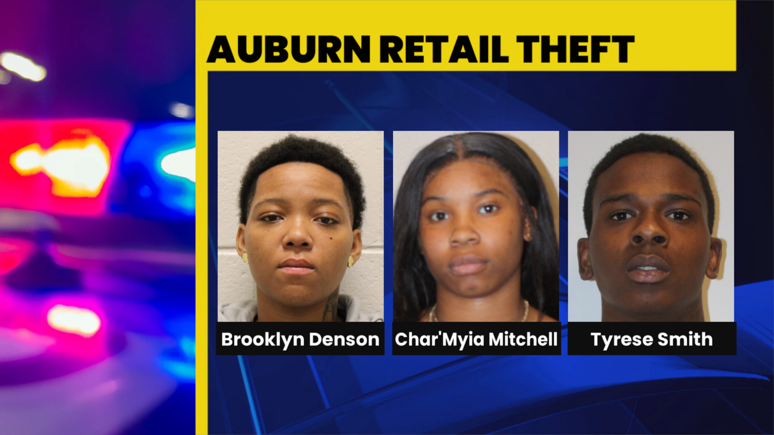 Five Montgomery teens arrested on multiple charges, including theft ...