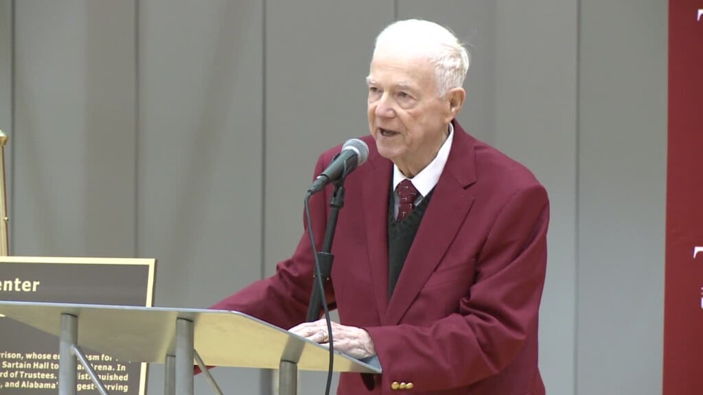 Many Gather To Honor Alumnus John Harrison And Dedicate Their Practice Facility To Him.