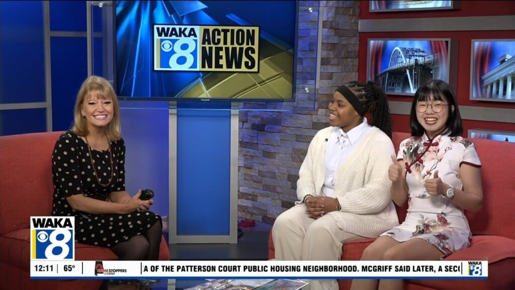 Mary Trawick And Sara Hsieh From Alieep Talk To Action 8's Estee Morrison About The Kite Festival On February 21.